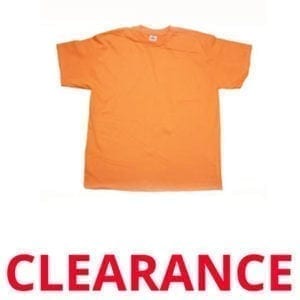 Wholesale Adult Orange T-Shirt (Size Medium)