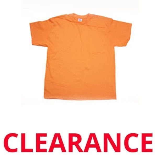 Wholesale Adult Orange T-Shirt (Size Medium)