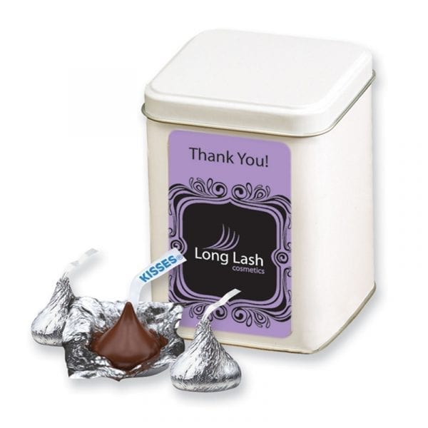 Canister with Hershey's Chocolate Kisses