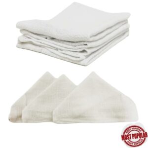 Wholesale White Face Cloth (Size 12" x 12")