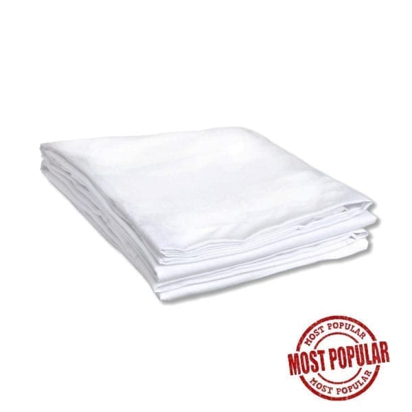 Wholesale Twin Fitted Sheet - White – 39" x 80" x 9"