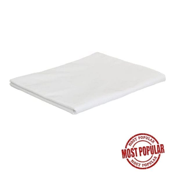 Wholesale Twin Flat Sheet – White Colour (Size 66” x 104”)