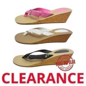 Wholesale Ladies’ Fashion Wedge Flip Flop (Size 5-10)
