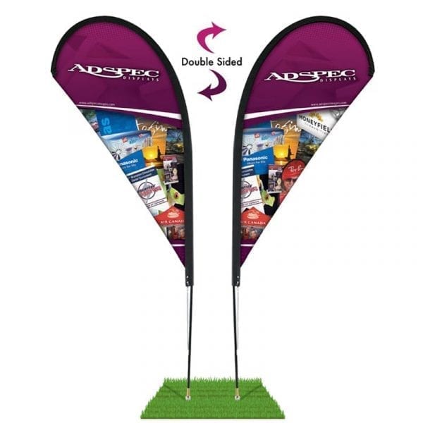 14' Tear Drop Flag - Double Sided