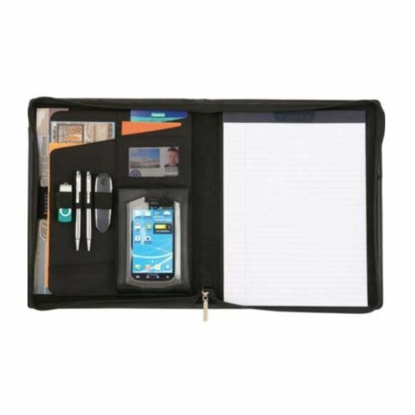 Custom Cross Zippered Padfolio - Image 2