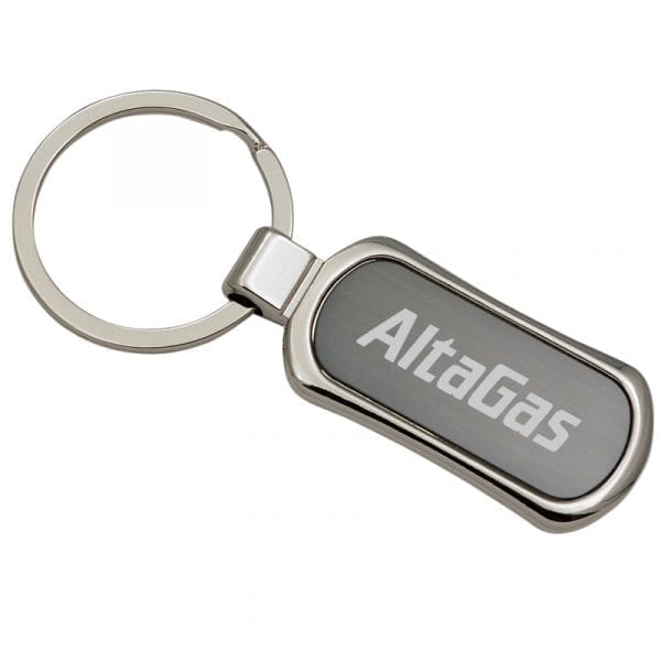 Two Tone Metal Keychain
