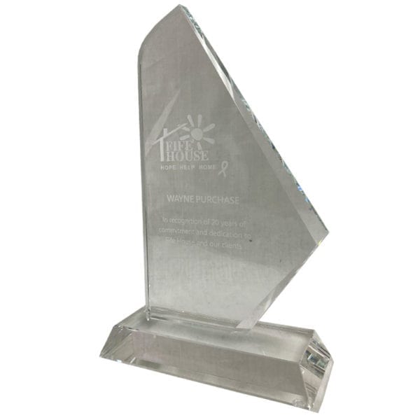 Shaped Crystal Award - Image 2