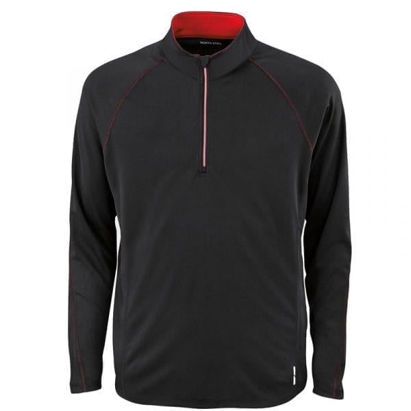 Custom Men's Half-Zip Performance Long Sleeve - Image 3