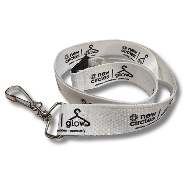 Custom Silk Screen Flat Lanyard 3/4'' Wide - Image 6