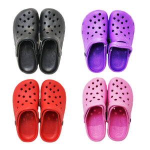 Wholesale Ladies' Croc Style Sandals, Asst. Colours (Size 36-41)