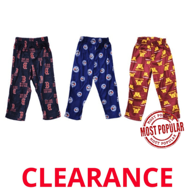Wholesale Brand Name Toddler Boys' Sports Pajama Pants (Size 2T - 4T)