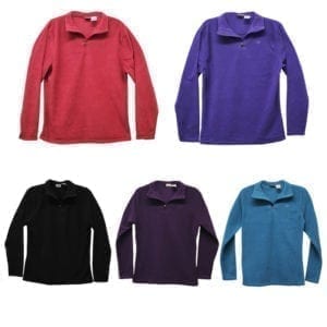 Wholesale Ladies/Youth Polar Fleece Quarter-Zip Sweater (Size S - XXL)