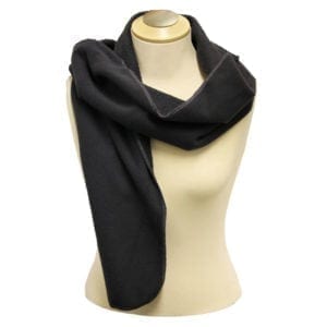 Wholesale Charcoal Polar Fleece Scarf (12" X 63")