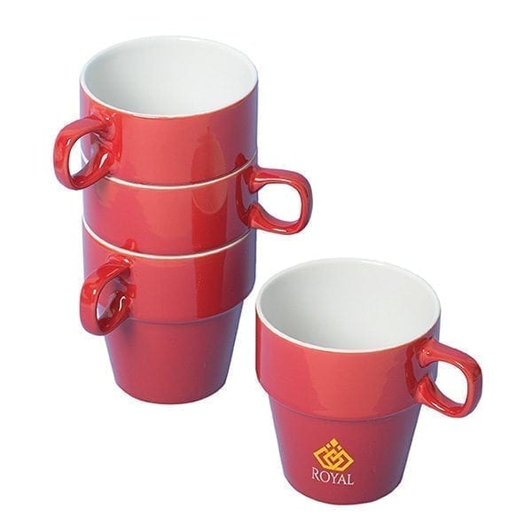 Custom Stacking Stoneware Mugs - 300ML