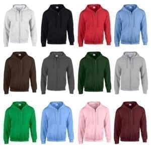 Wholesale Men's Hoodies - Full Zip (Size S - XL)