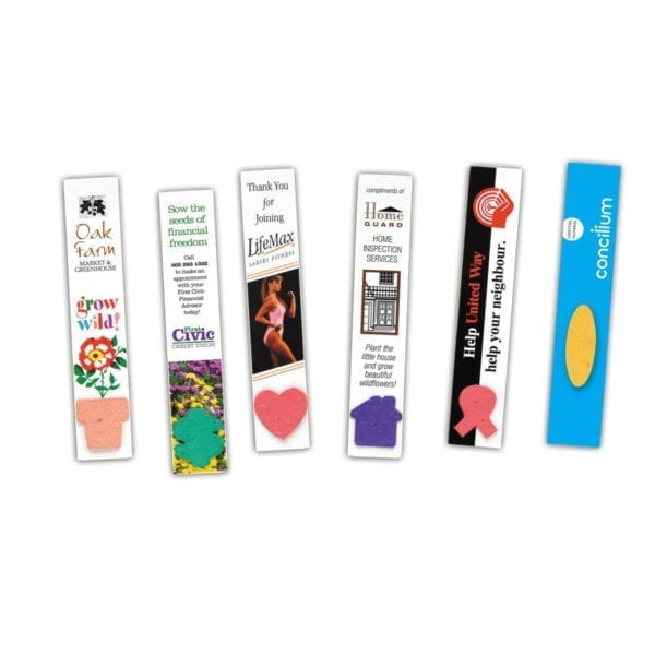 Seeded Paper Bookmarks