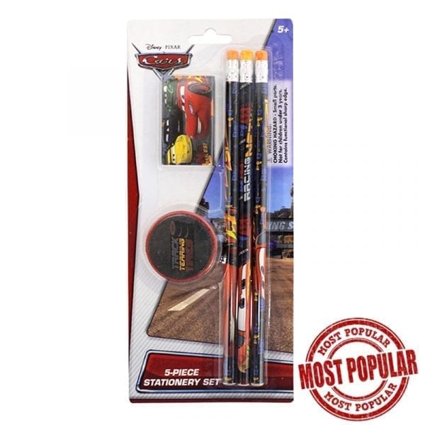 Wholesale Disney Cars Stationery 5-Piece Set ($0.40 Each)