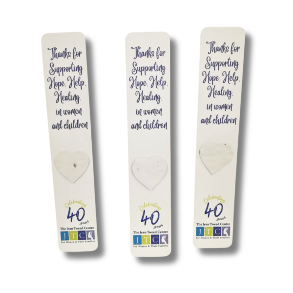 Herb Garden Seeded Paper Bookmarks