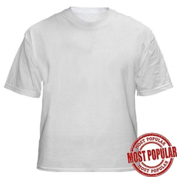 Custom Adult Crew T-Shirt, Assorted Colours (Size: L)