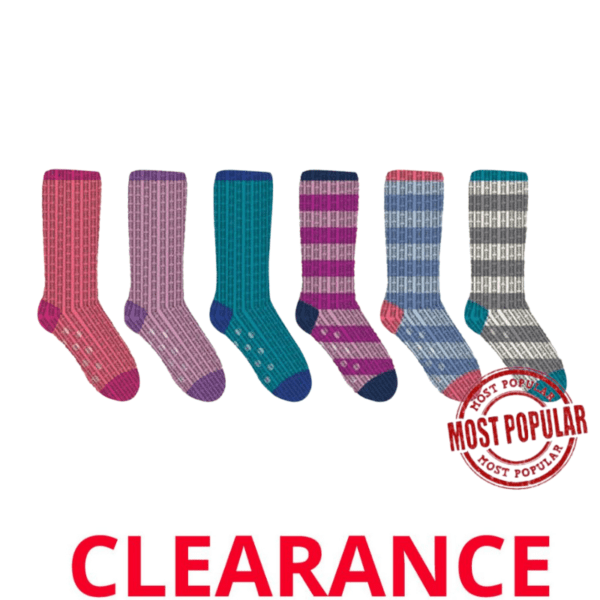 Wholesale Gripeeze Ladies Chunky Rib Softee Slipper Socks