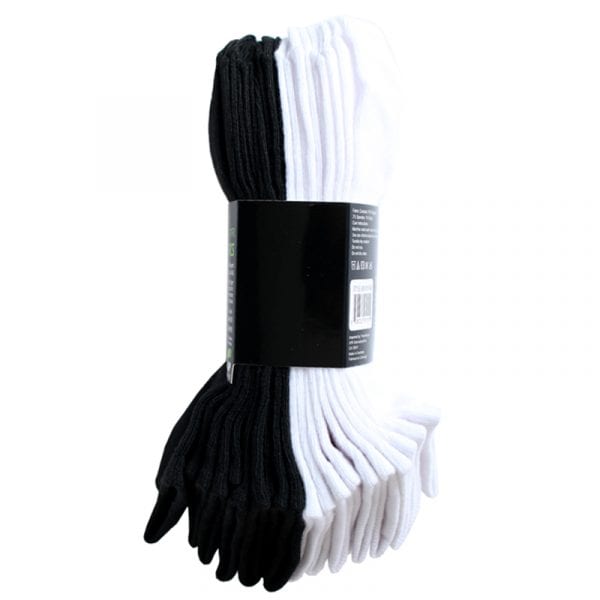 Wholesale Ladies' Low-Cut Socks, Black & White, 10-Pk - Size 9-11 ($0.95 Each) - Image 3