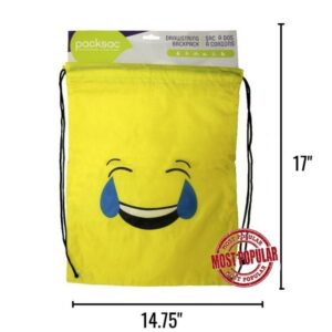 Wholesale Emoji Drawstring Backpack (Laughing Tears)