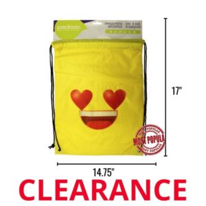 Wholesale Emoji Drawstring Backpack (Love)