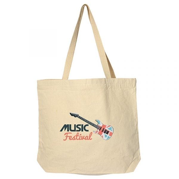 Valkaz Cotton Tote Bag With Zipper - Image 2