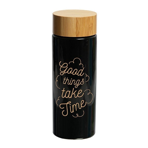 Bottle With Bamboo Lid