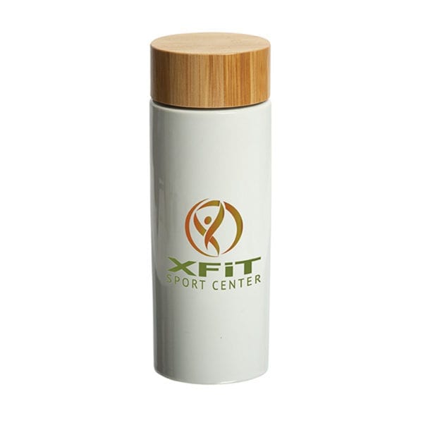 Bottle With Bamboo Lid - Image 2