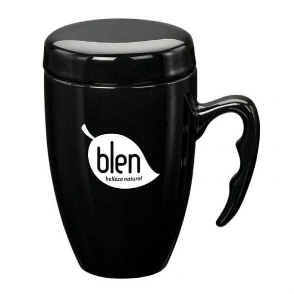Barco Ceramic Mug w/ Lid
