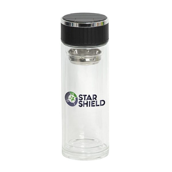 Glass Bottle With Strainer