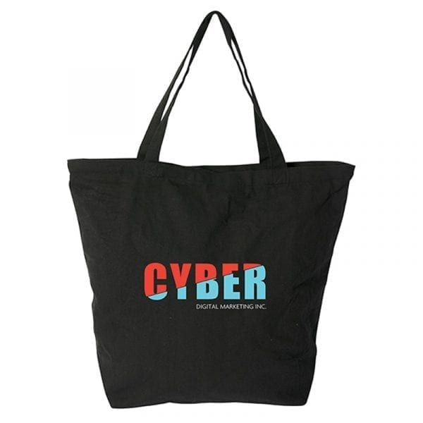 Cotton Bag with Zipper - Image 2