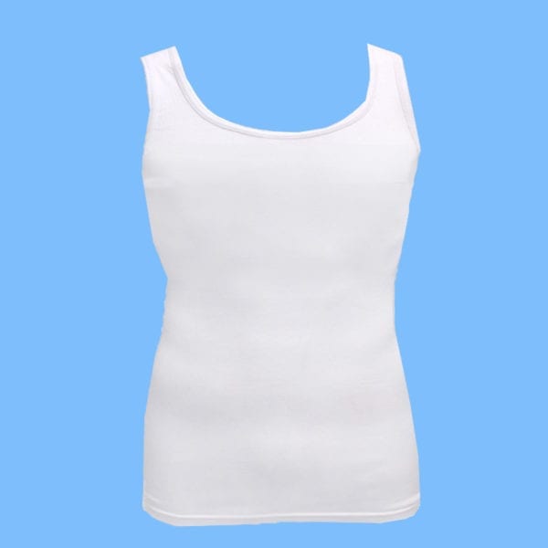 Wholesale Men's White Tank T-shirt (Size: S - XL)