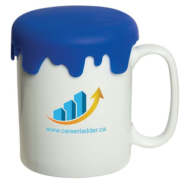 Charleston Porcelain Mug With Silicone Lid - (13 OZ.) - Image 2