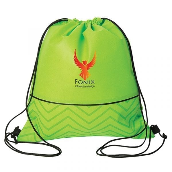 Custom Tonal Non Woven Drawstring Bag - Image 2