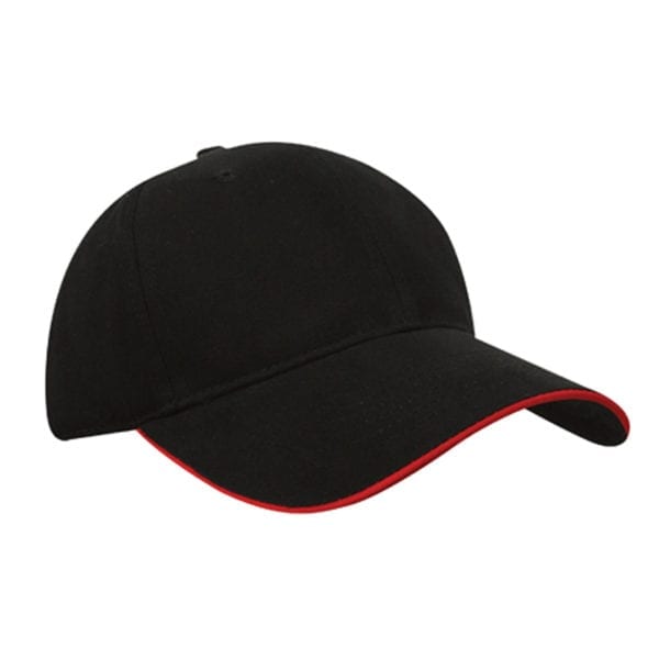 Mid-Weight Brushed Cotton Sandwich Peak Ball Cap