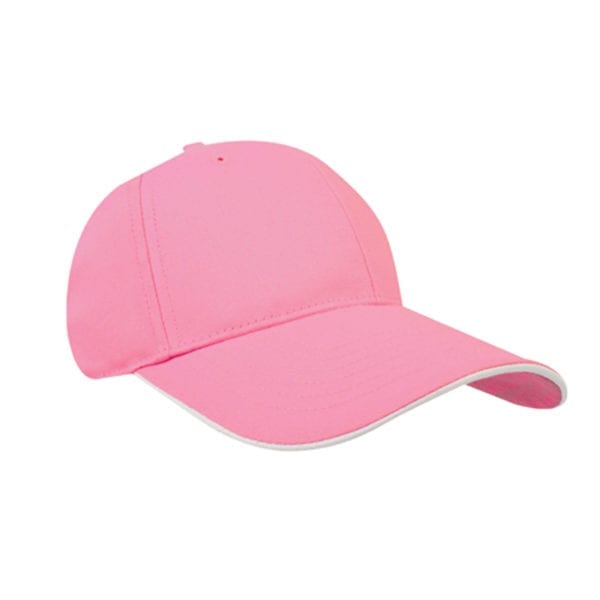 Mid-Weight Brushed Cotton Sandwich Peak Ball Cap - Image 4