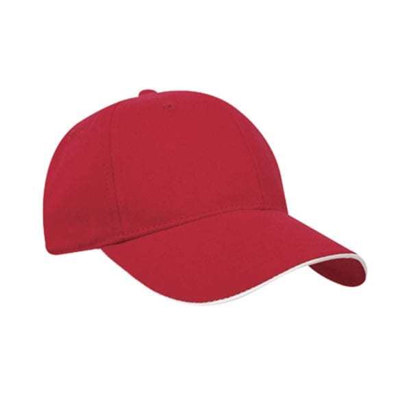 Mid-Weight Brushed Cotton Sandwich Peak Ball Cap - Image 3