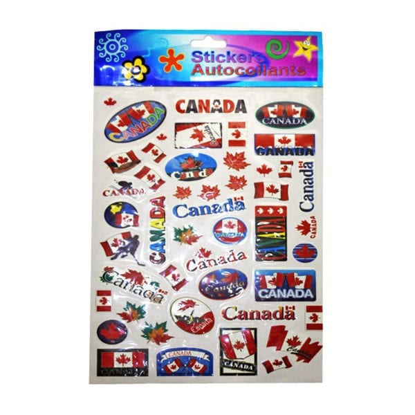 Wholesale Multi-Pack Canada Flag Stickers (Large)