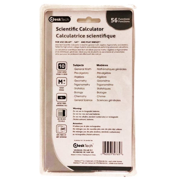 Wholesale Scientific Calculator, Battery Included - Asst Colours - Image 3