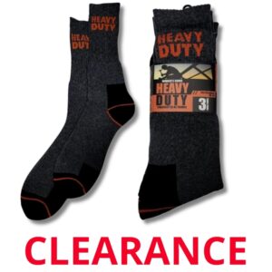 Wholesale Men’s Winter Sock, Black, 3-Pack – Size 10-13 ($3.00 Each)