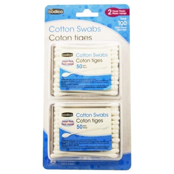 Wholesale Cotton Swabs 2 Pack (50 Pieces/Pack=100 pieces)