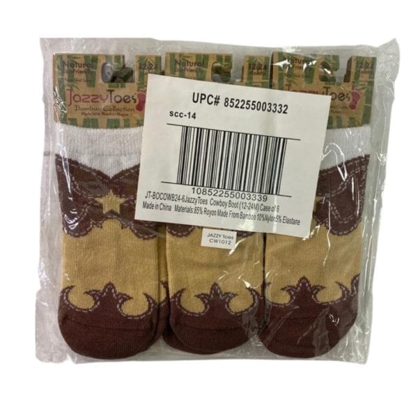 Wholesale Socks Boy's Jazzy Toes / Bamboo (Size 12-24 Months) - Image 3