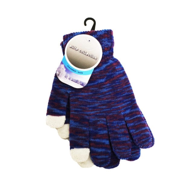 Wholesale Ladies/Teen Multi-Colour Knit Touch Glove - Image 3