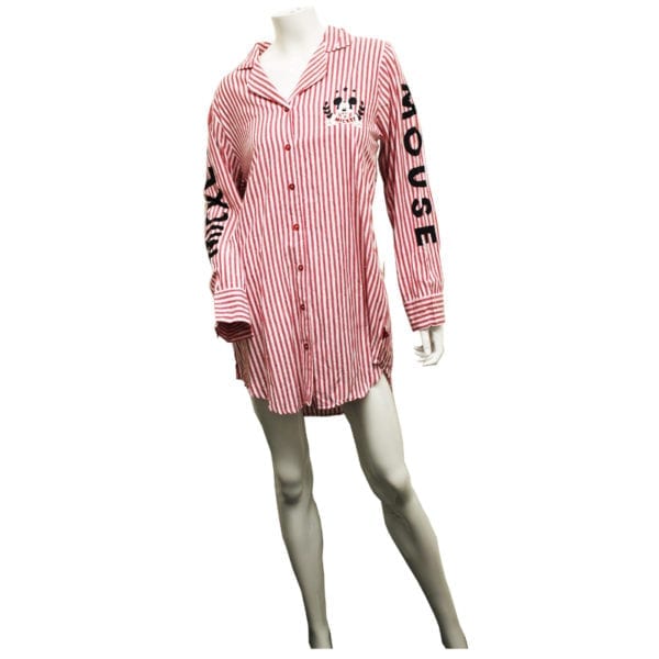 Wholesale Brand Name Ladies Disney Plaid Flannel Sleep Shirt/Nightgown - Image 6