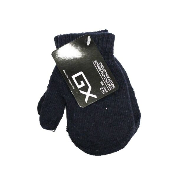 Wholesale Boy's Toddler Knit Mittens, Asst Colours (2-3 Years) - Image 3