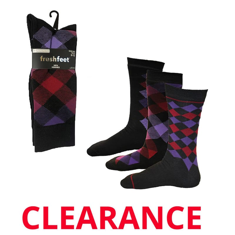 Wholesale Men’s 3 Pair Pack Dress Socks (2.50 each) Bargains Group