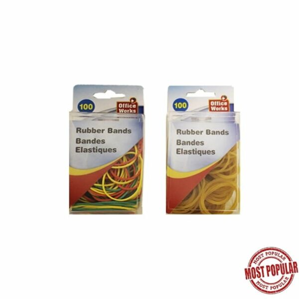 Wholesale Office Works Rubber Bands 100-Pack