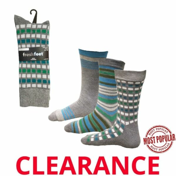 Wholesale Men’s Dress Socks, 3-Pack, Size 10-13 ($2.50 each)